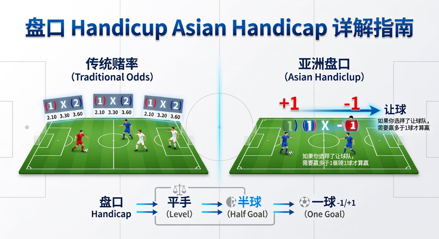 亚洲盘 Asian Handicap 详解：规则技巧入门